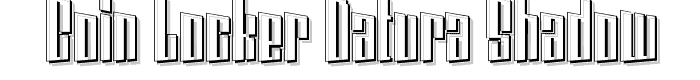 Coin Locker Datura Shadow font
